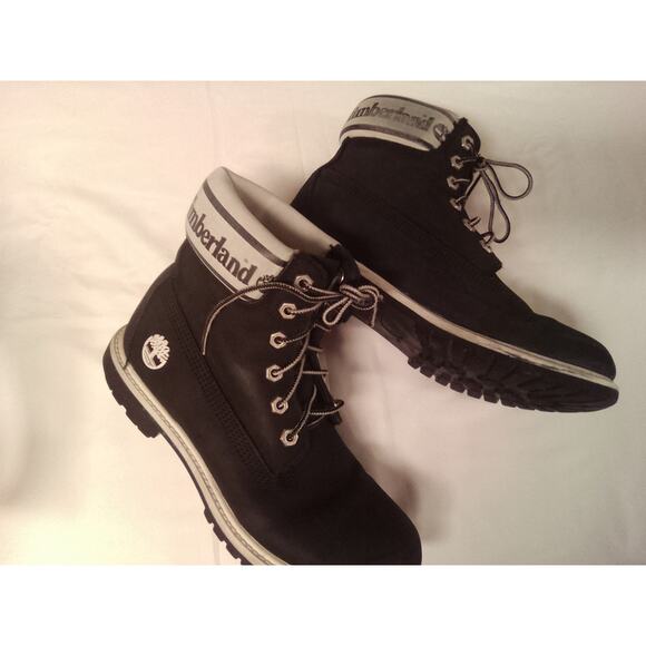 Timberland Shoes - Women's Timberland Black Winter / Work Boots – Classic Padded Collar Style